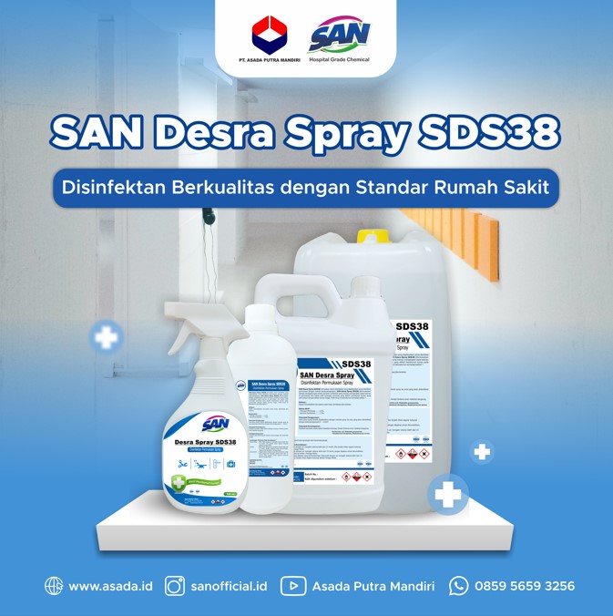 Disinfektan Spray berkualitas dengan Standar rumah sakit