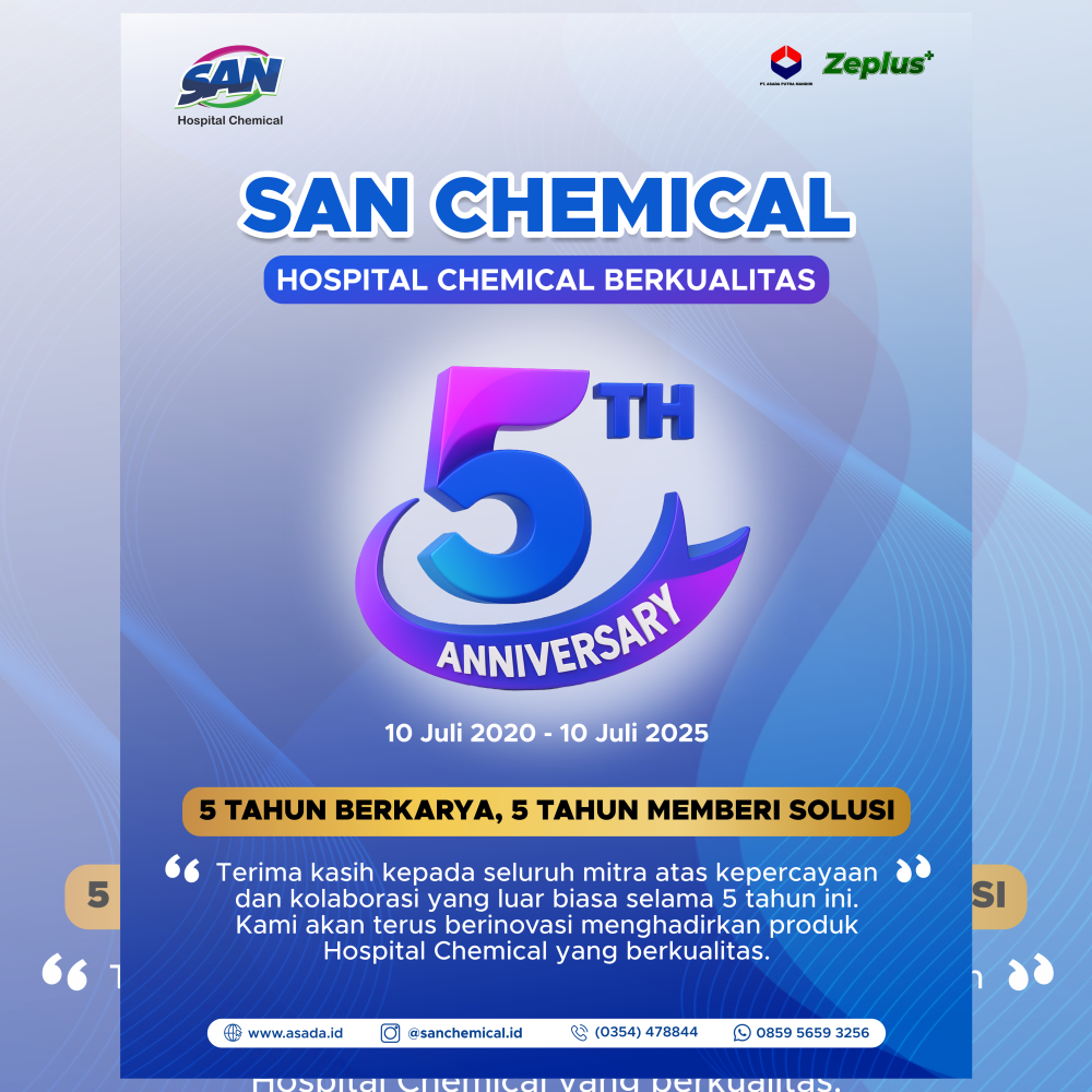 5 Tahun Perjalanan SAN Chemical: Komitmen Tanpa Henti Hadirkan Solusi Chemical Berkualitas